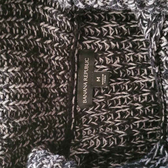 Black Heather sleeveless cowl neck tunic/sweater dress f/Banana Republic size M - Picture 2 of 4